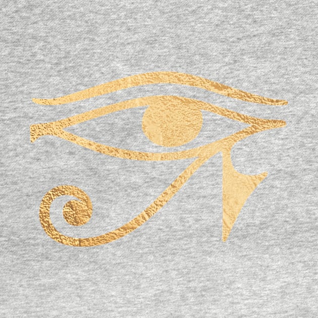 Eye of Horus, Faux Gold by PixDezines